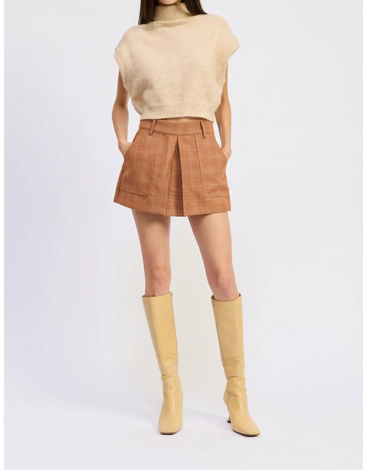 Jacquie The Label - Leighton Plaid Skort