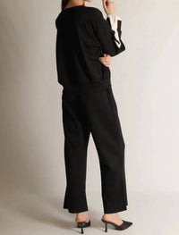 P.Cill - Blake Wide Leg Pants With Bottom Slits
