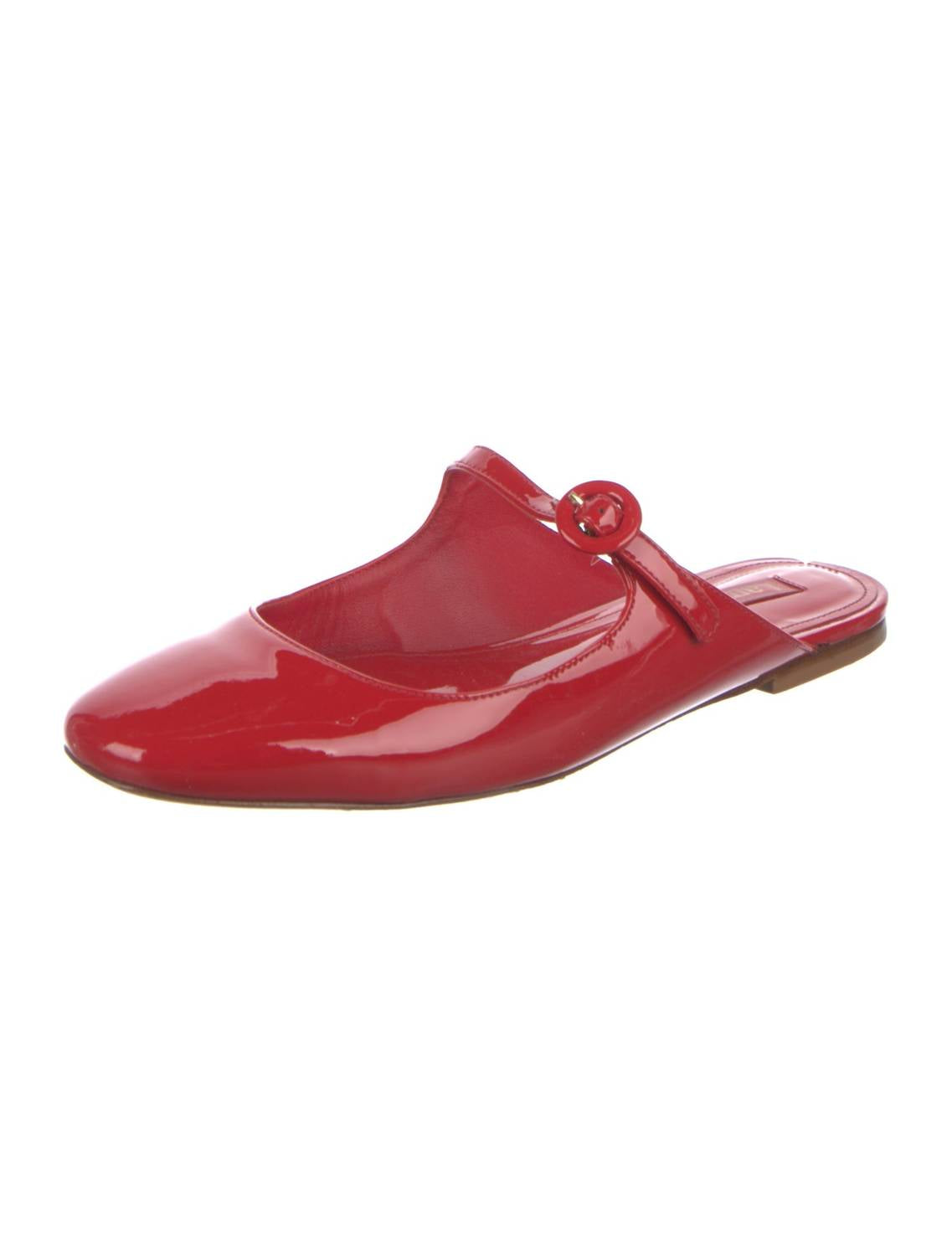 Larroude - Women's Blair Patent Leather Mule Flats