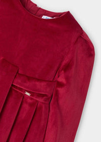 Mayoral - Girl's Cherry Velvet Dress