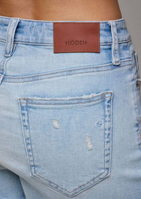 Hidden - Women's Cotton Blend High Rise Shorts