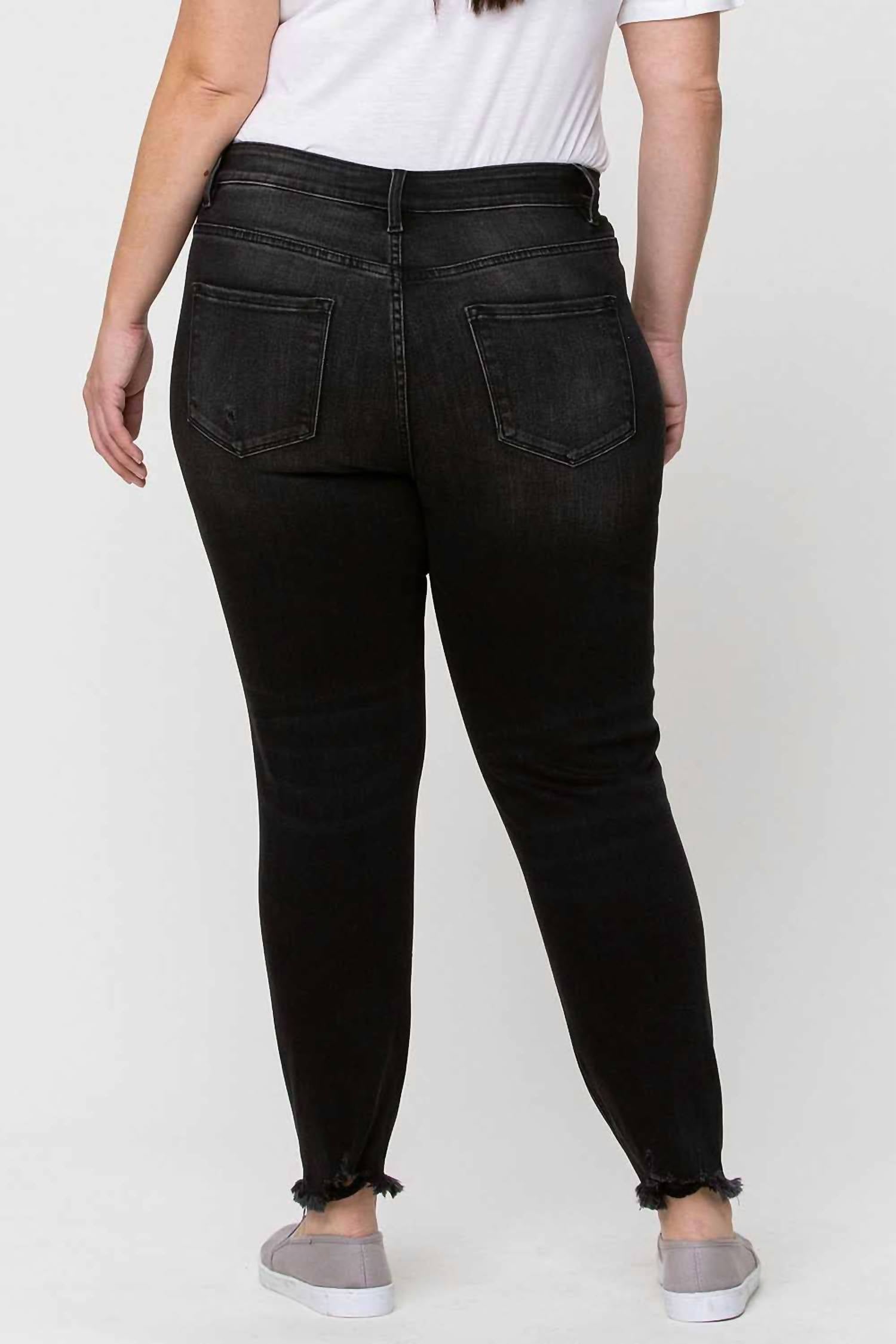 Vervet By Flying Monkey - High Rise Button Fly Skinny Jeans - Plus