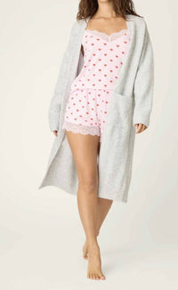 Pj Salvage - My dog is my valentine long cardigan