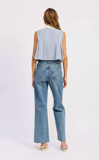 En Saison - Clara Sleeveless Collared Top