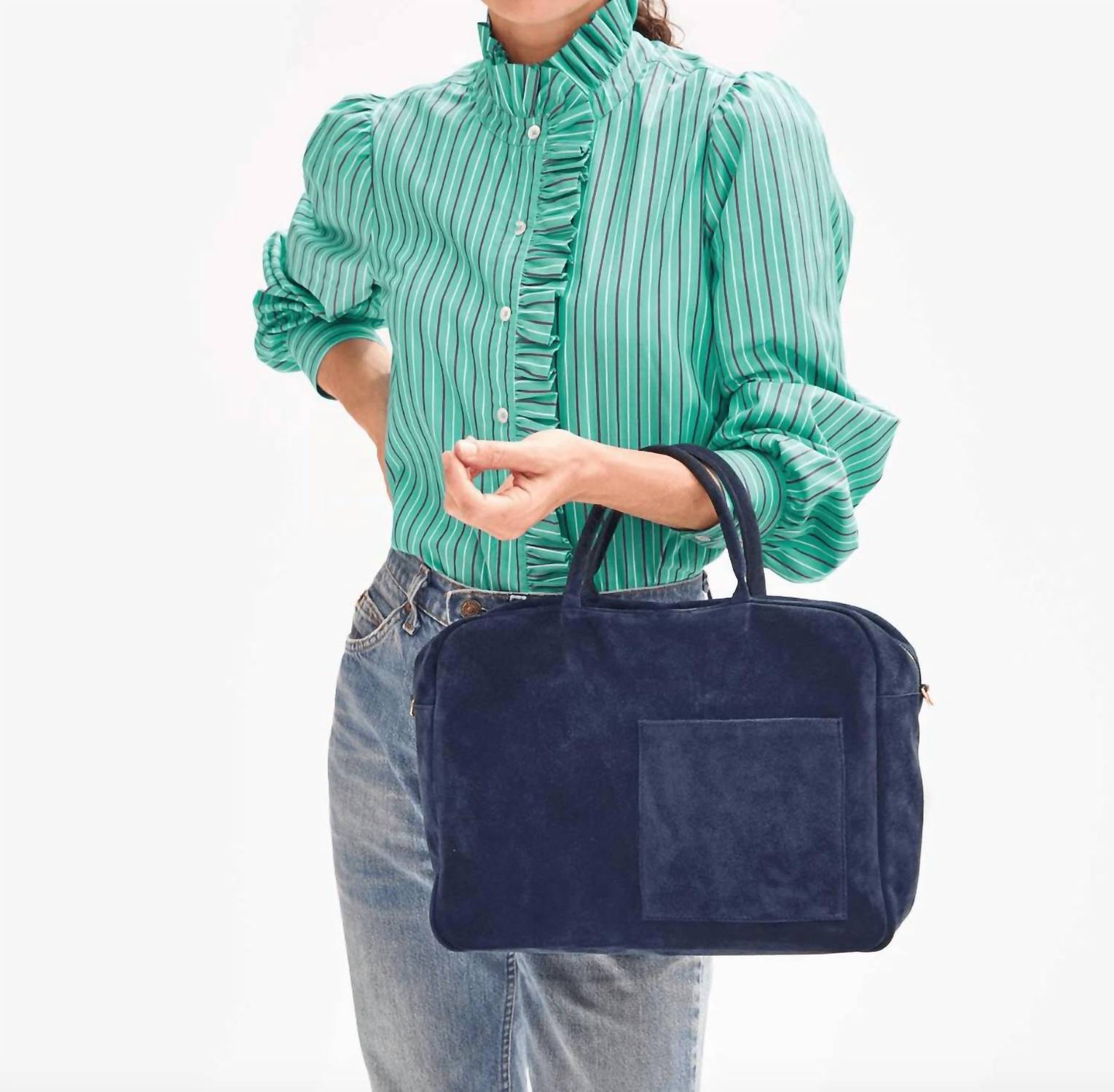 Clare V. - Claude Suede Leather Tote Shoulder Bag