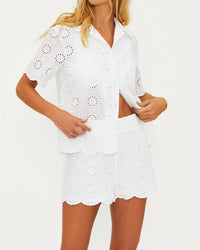 Beach Riot - Lexie Embroidered Top