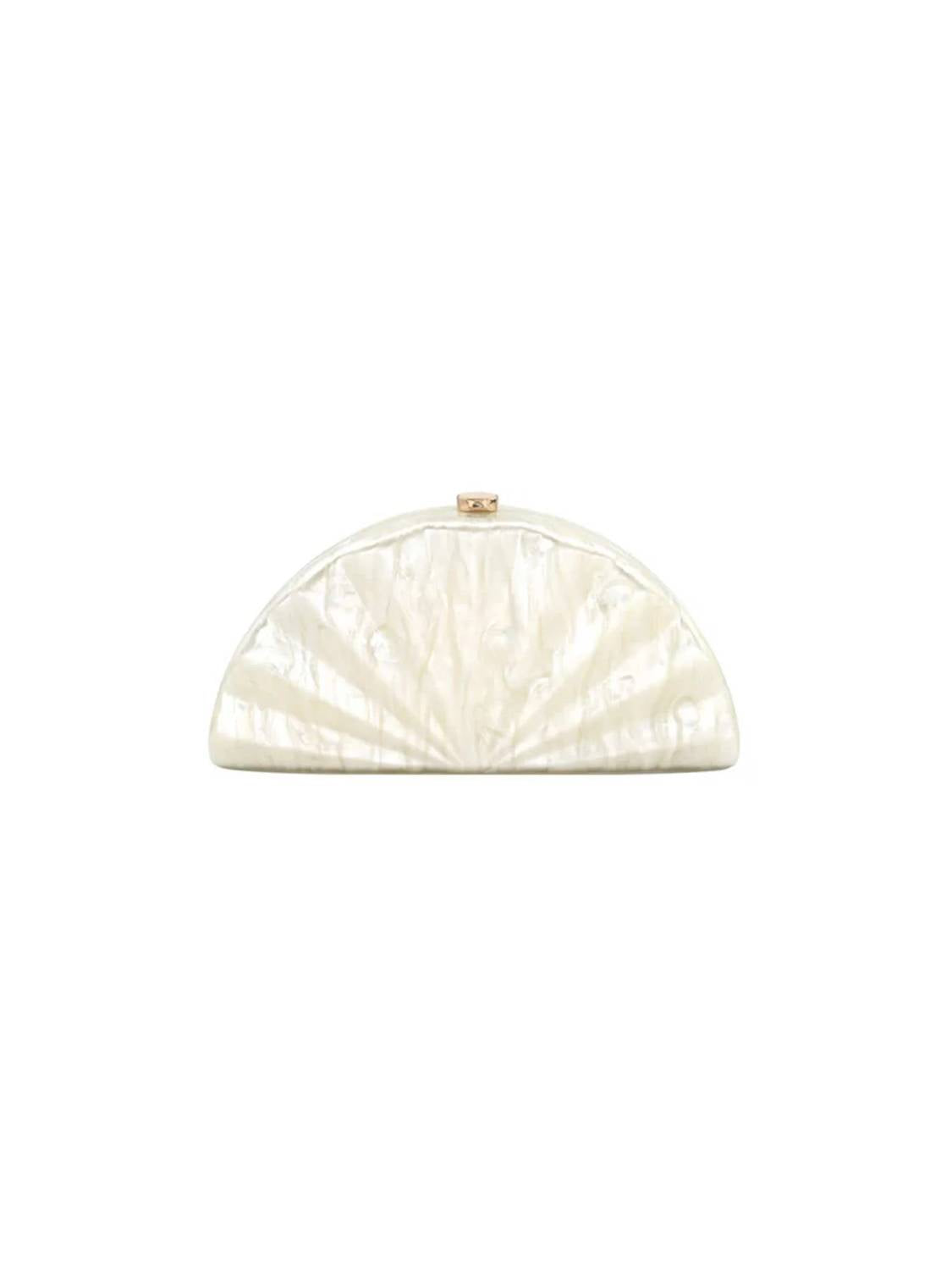 Bc Handbags - Acrylic Shell Shape Clutch