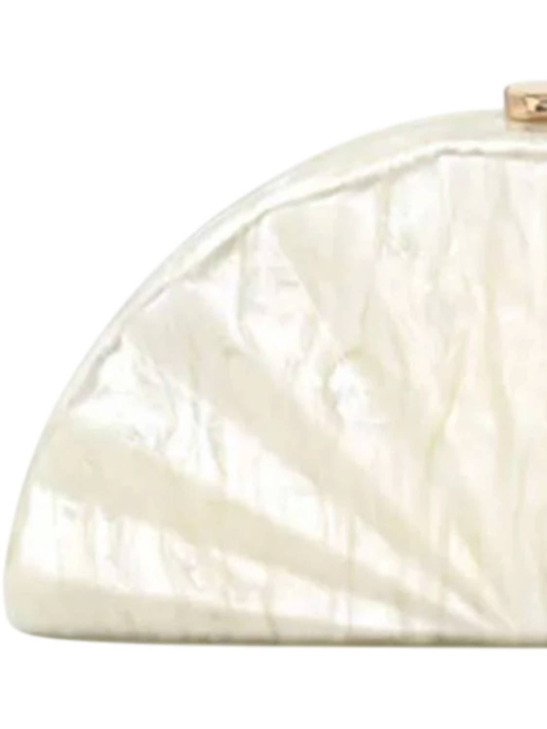 Bc Handbags - Acrylic Shell Shape Clutch