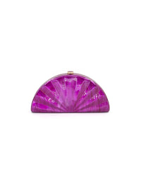 Bc Handbags - Acrylic Shell Shape Clutch
