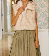 Bucketlist - Soft Faux Fur Cropped Cozy Vest