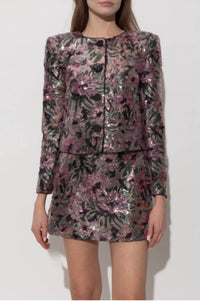 Self-Portrait - Floral Sequin Jacket