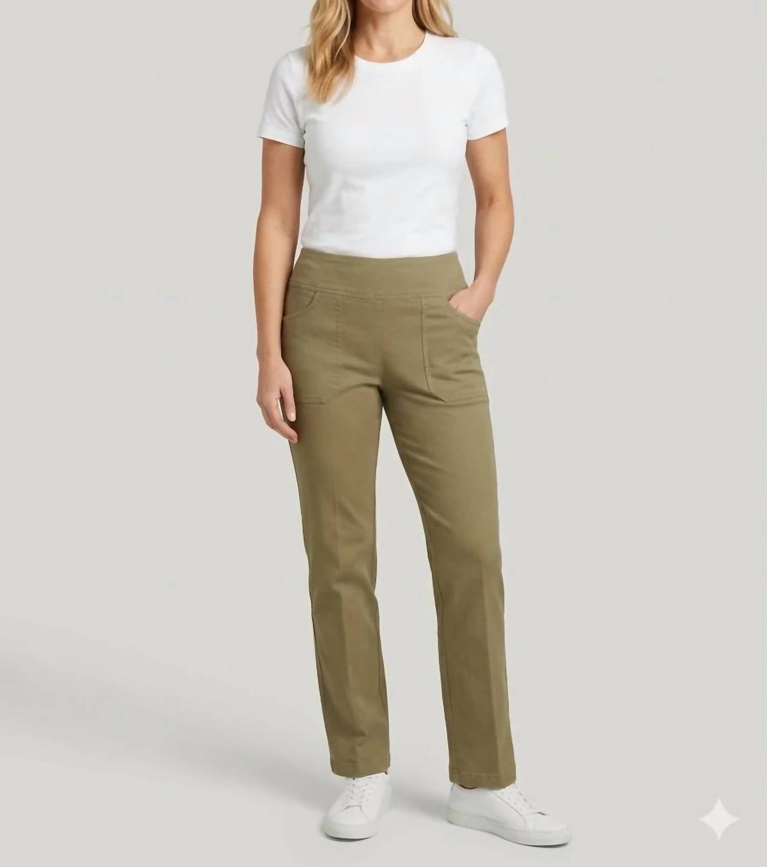 Elliott Lauren - Modern Twill Pull On Pant With Pockets