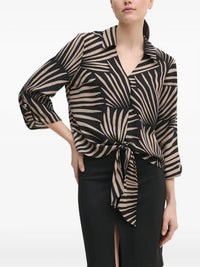 Joseph Ribkoff - GAUZE TROPICAL PRINT TOP