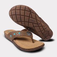 Mykos Women's Jovie Thong Sandal in brown - women's sandal - view 9