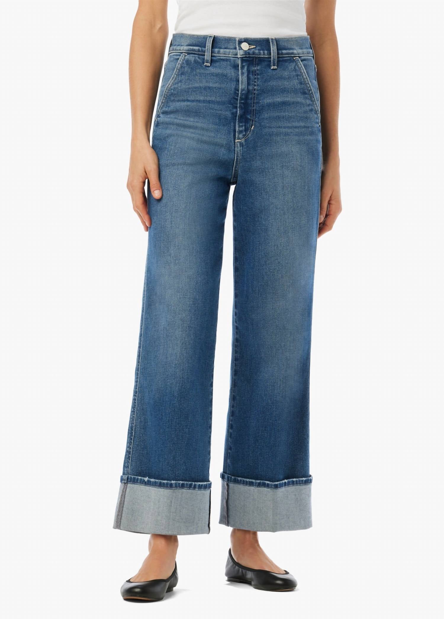 Joe'S Jeans - Trixie Wide Leg Cuff Jeans