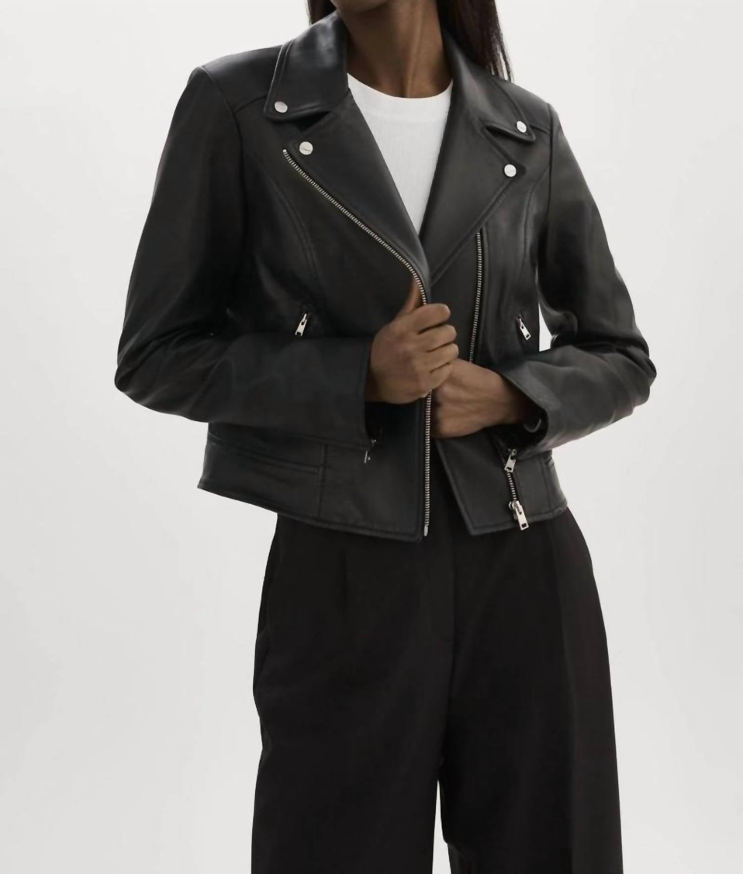 Lamarque - Kelsey Leather Biker Jacket