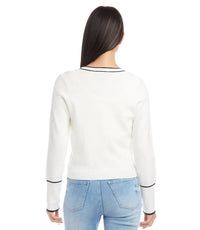Karen Kane - Beverly Contrast Trim Cardigan