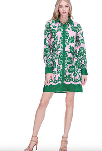 Joy Joy - Floral Mini Shirt Dress