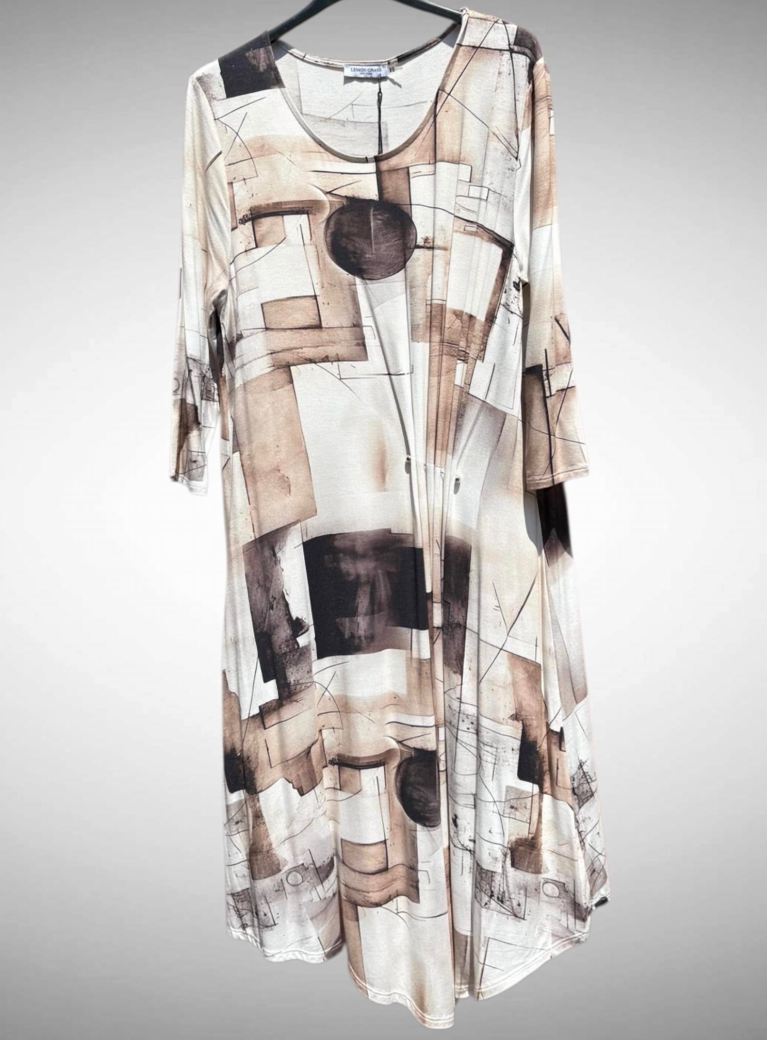 Lemon Grass - Women's 3/4 Sleeve Dress
