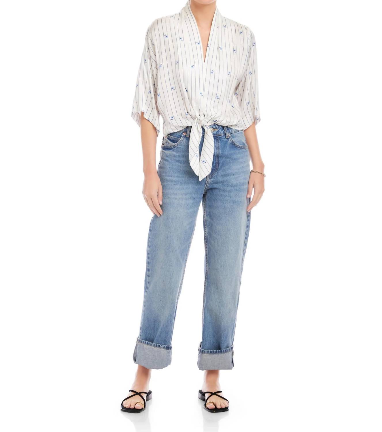 Fifteen Twenty - Bernice Tie-Front Blouse
