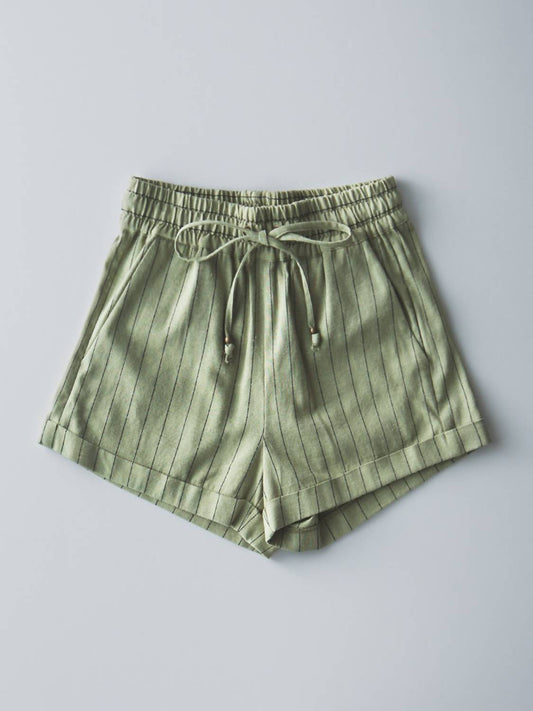 Trend:Notes - Women's Striped Linen Short