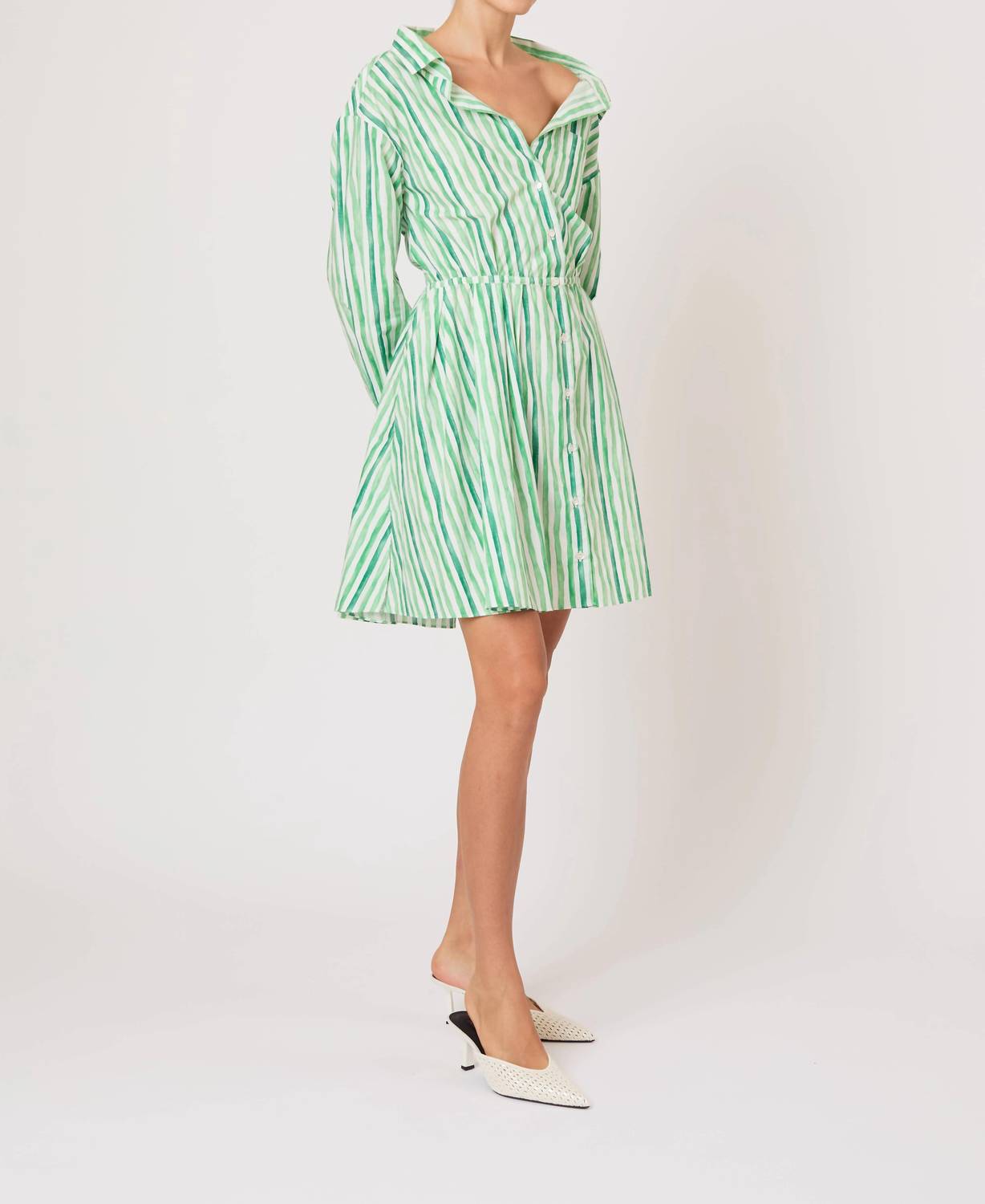Rosie Assoulin - Falling Off The Shoulder Mini Dress