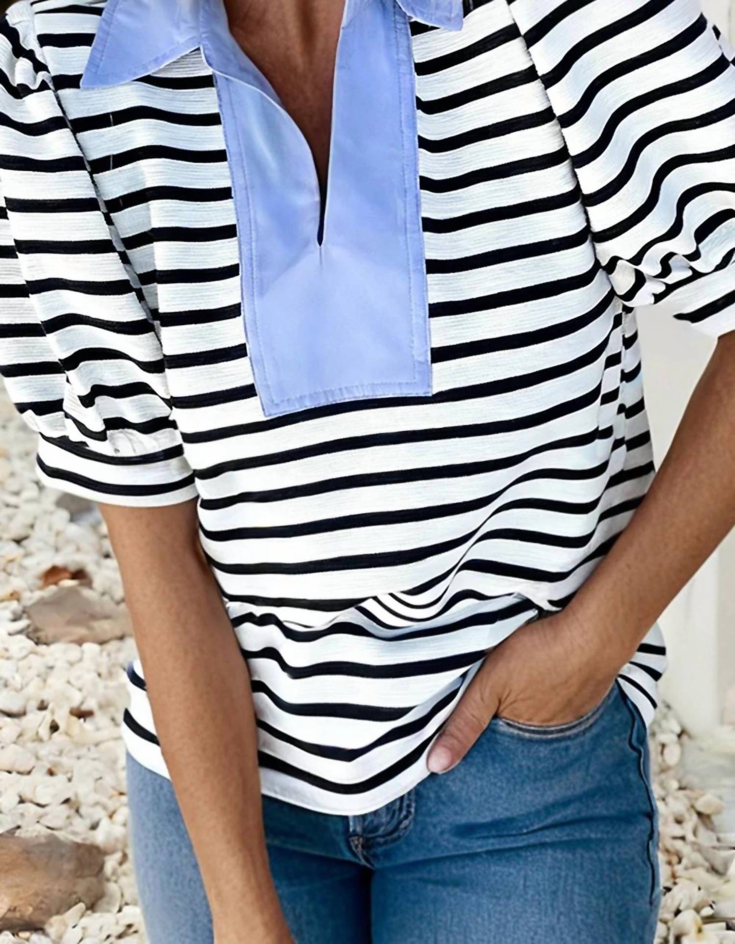 Little Daisy Closet - Barb V-neck Top