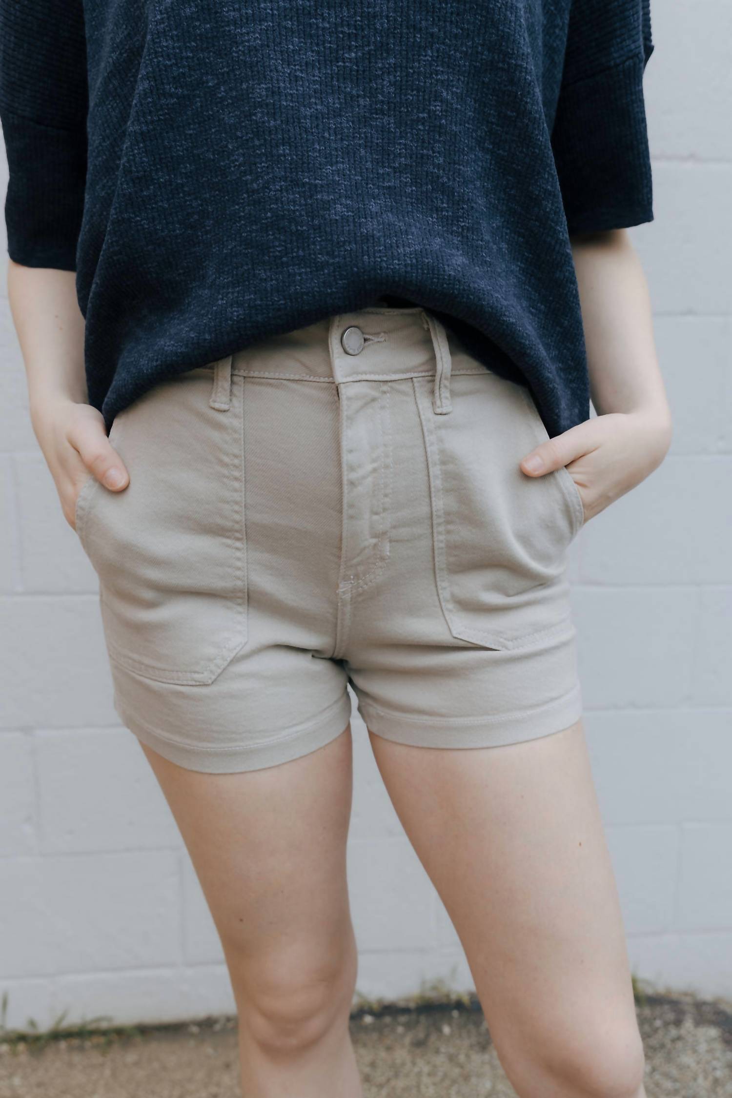 Just Black Denim - High Rise Utility Cargo Short