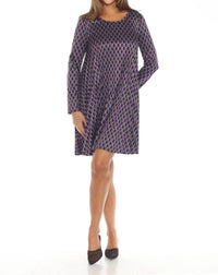 Joseph Ribkoff - Geometric Knit Shift Dress