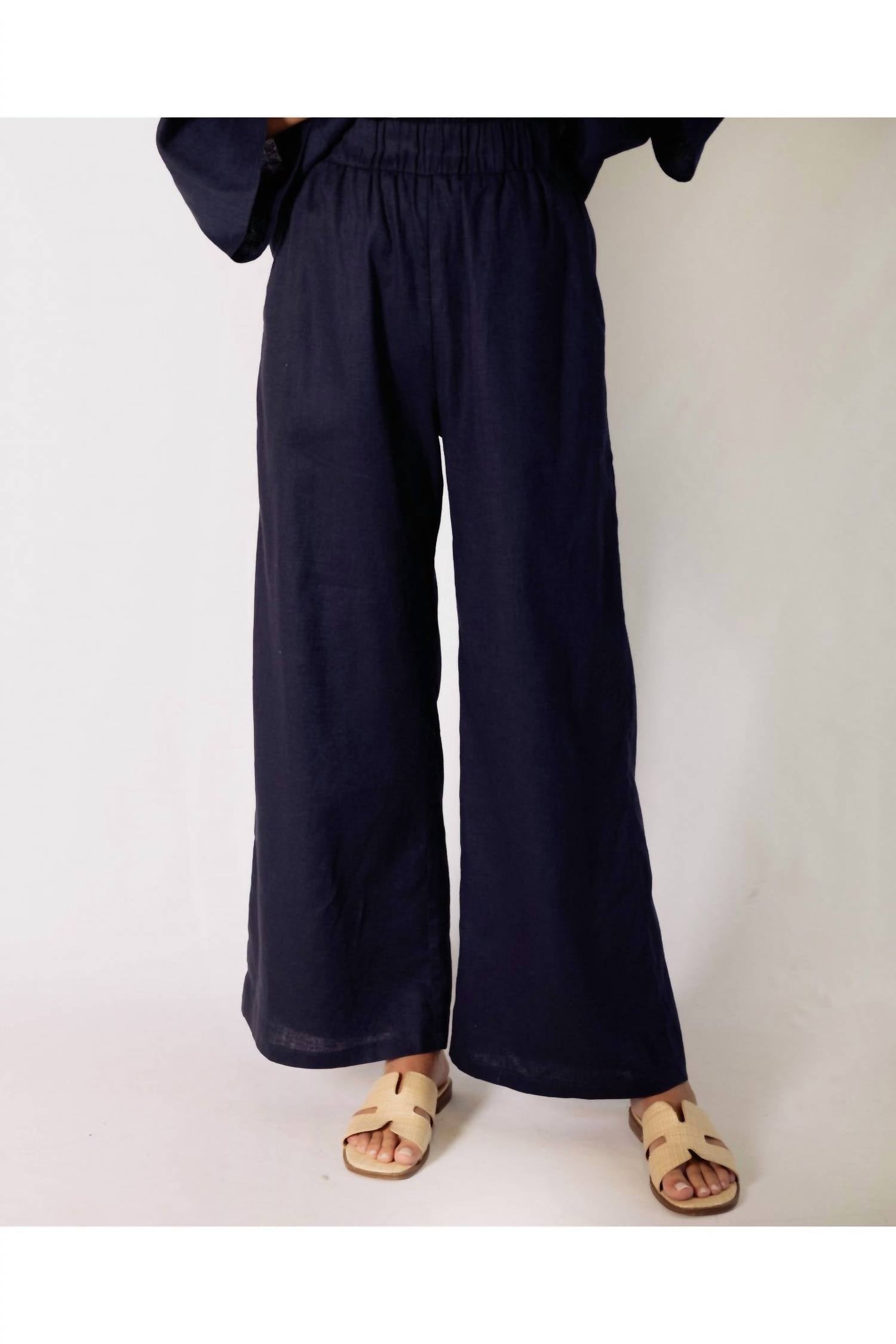 P.Cill - Ula Wide Leg Linen Pants