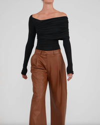 Nonchalant Label - Salome Pleated Wide Leg Pant