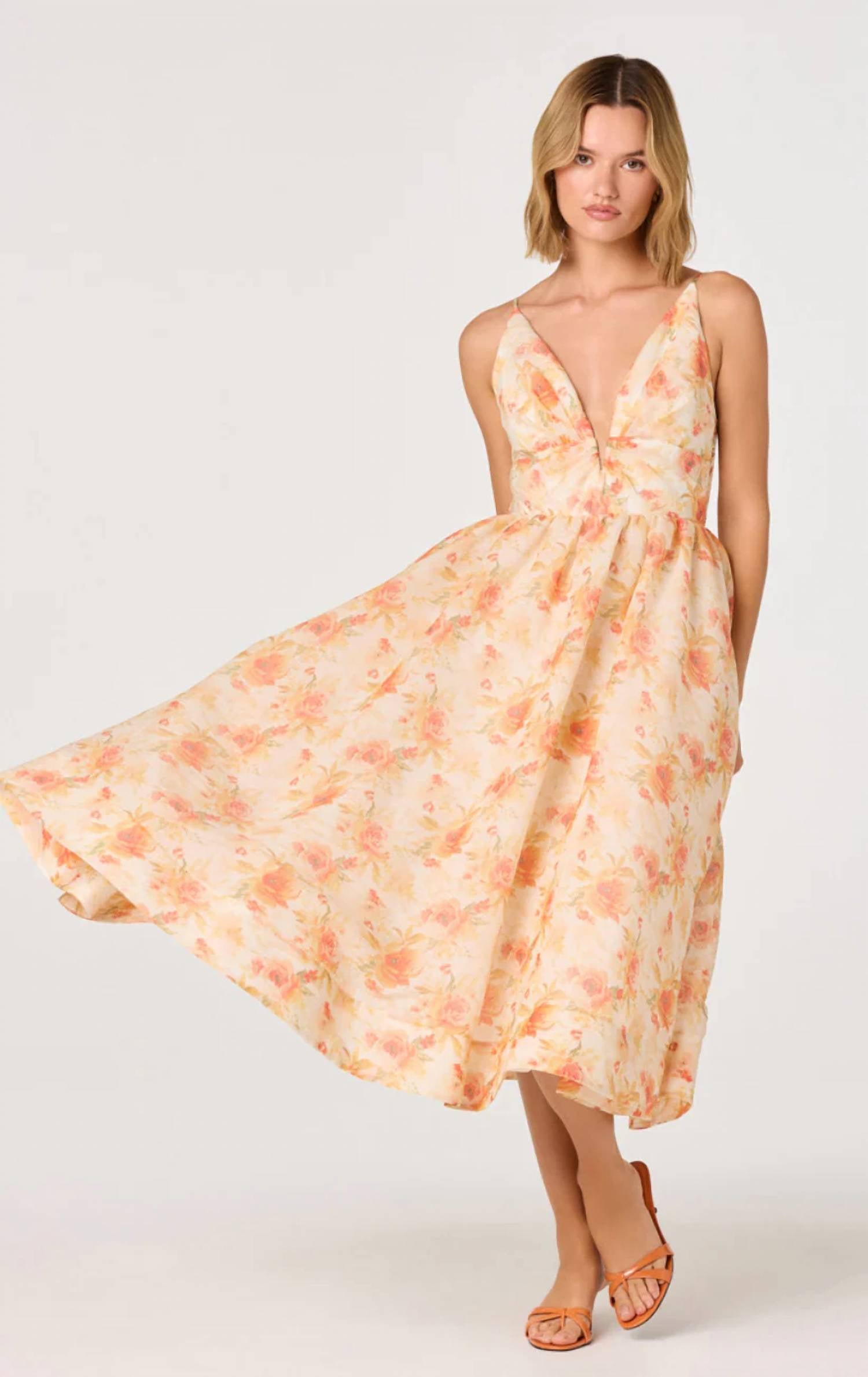 Astr - Janna Midi Dress