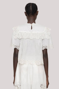 Sea - Leila Eyelet Top