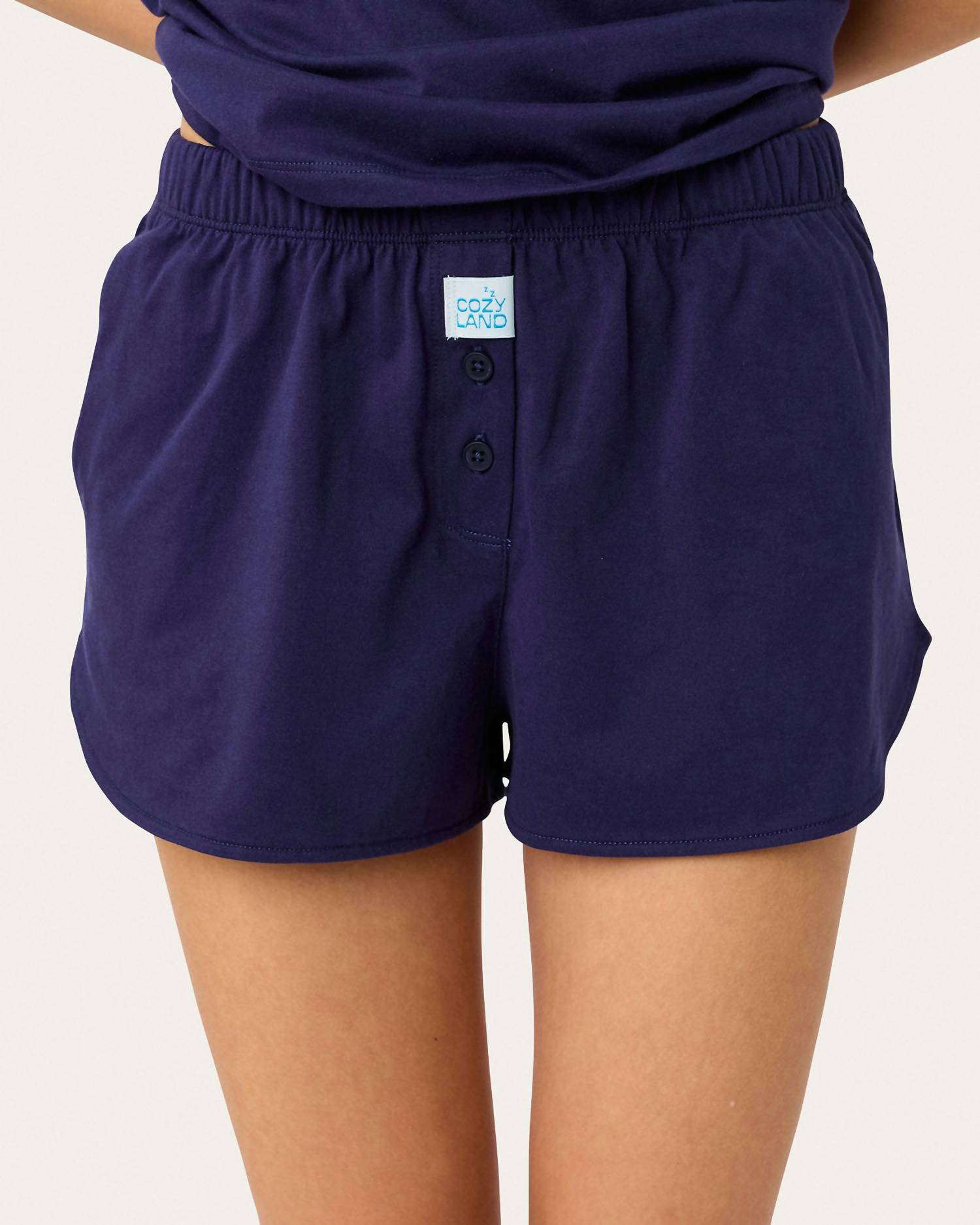 Cozyland by Morgan Lane The Boxer Short in navy - women's shorts