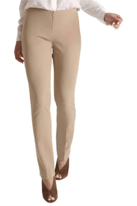 Peace Of Cloth - Mid Waist Solid Straight Twill Pant