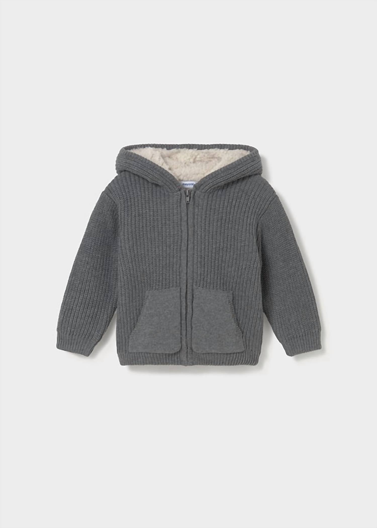 Mayoral - Boy's Sherpa Lined Knit Pullover