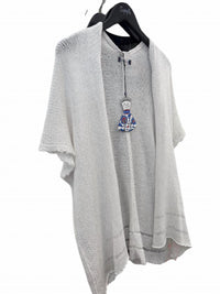B & K Moda - Women's Short Sleeves Pull-On Sweater
