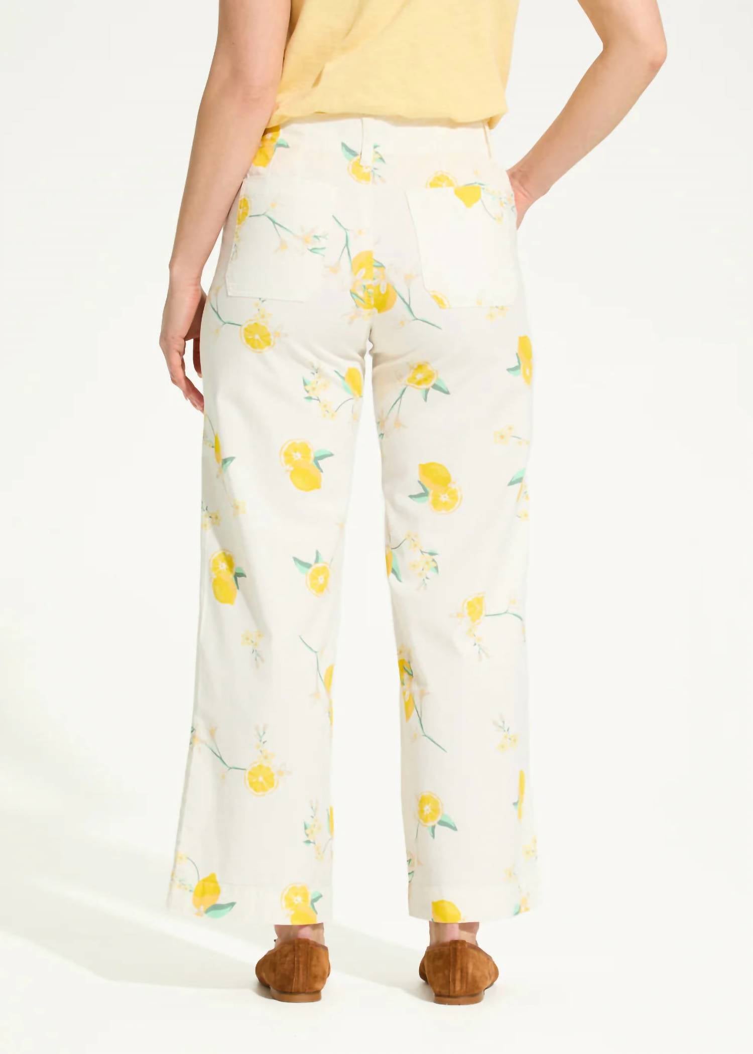 Fdj - Women's Olivia Wide Ankle Lemons Pants