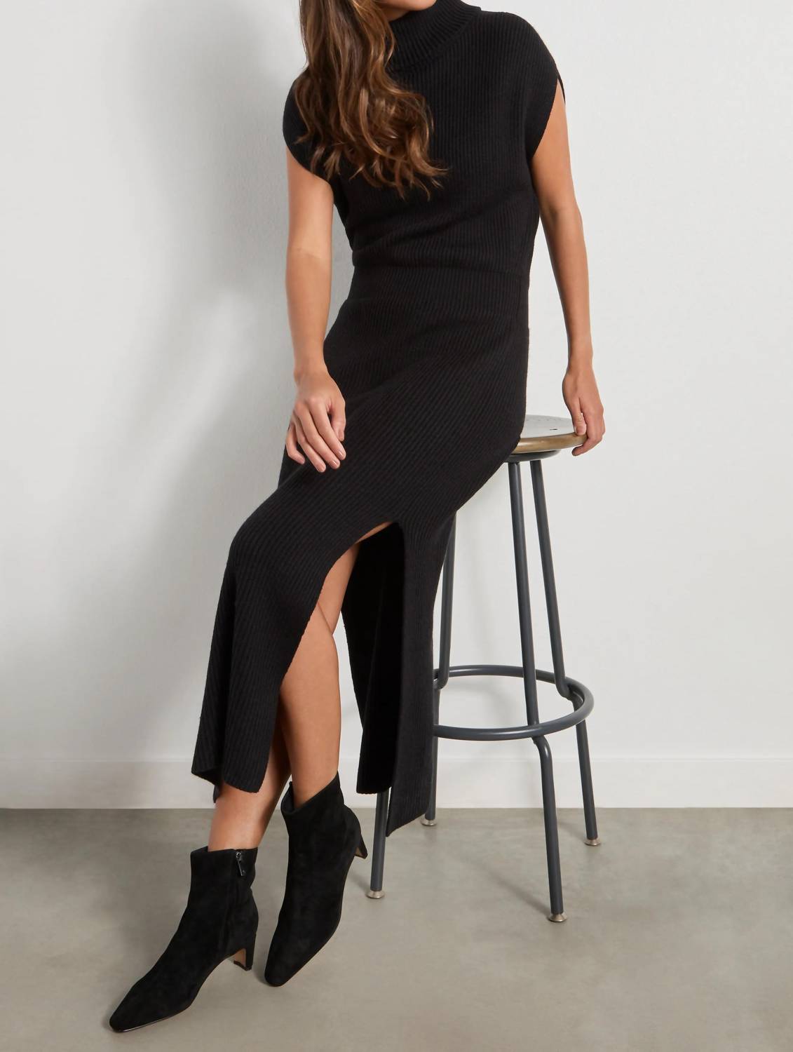 Splendid - Madeline Rib Turtleneck Maxi Dress