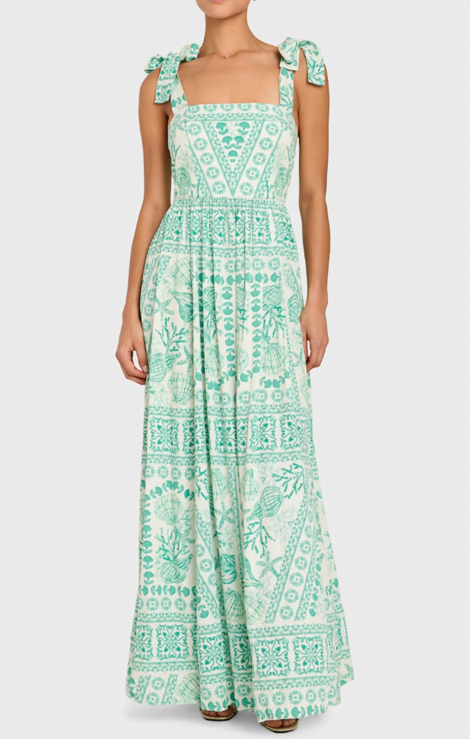 Amanda Uprichard - Fredonia Square Neck Maxi Dress