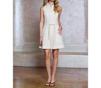 Current Air - Eyelet Embroidery Sleeveless Shirt Dress