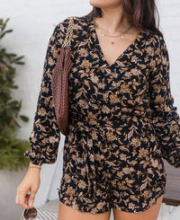 Her Entire Name Says Grace - Athena Paisley Tie Romper
