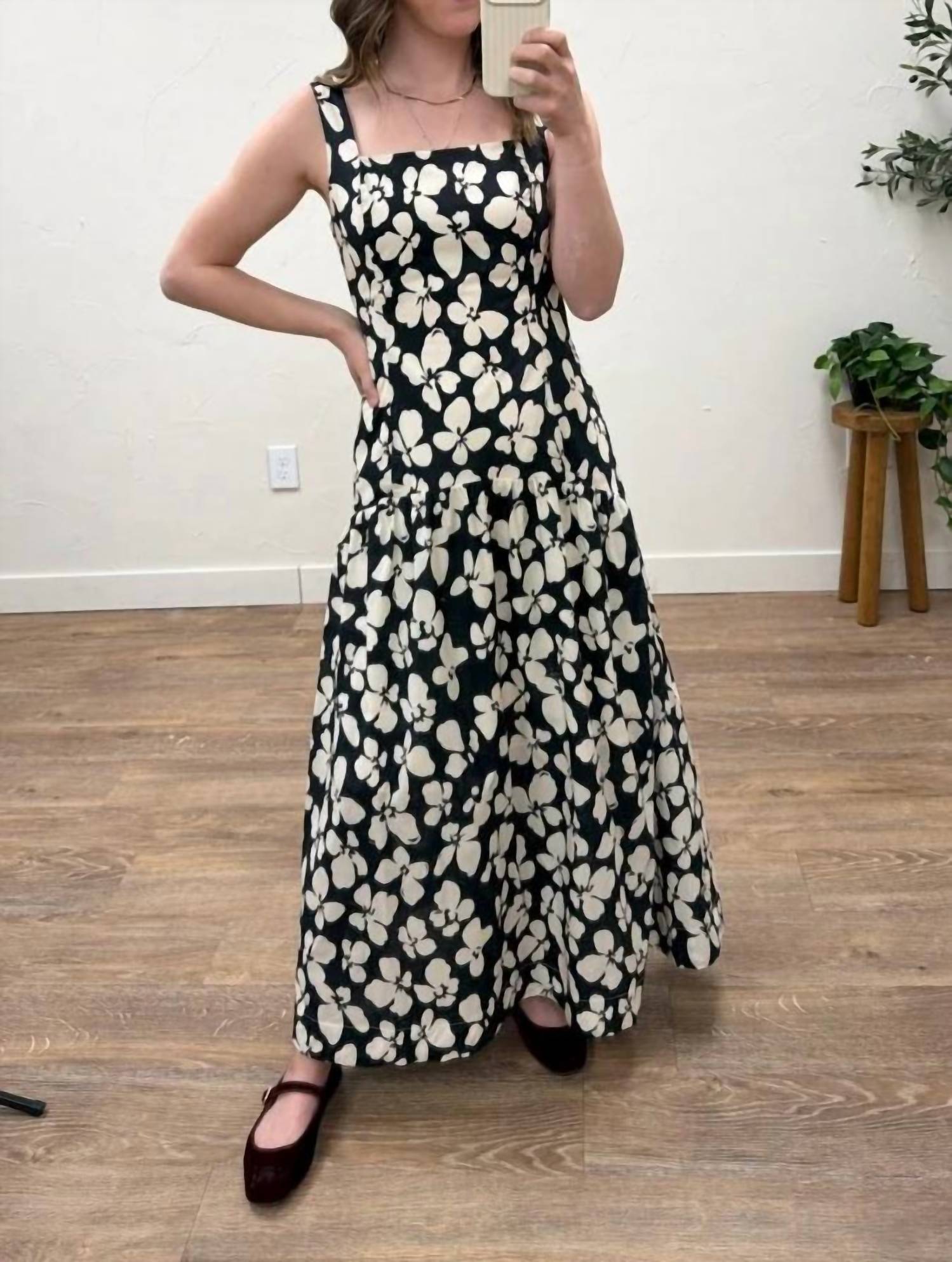 Doe And Rae - Bold Floral Drop Waist Maxi Dress