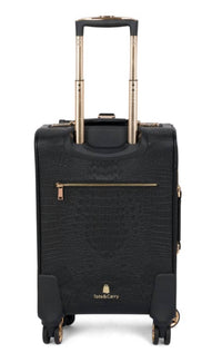 Tote & Carry - Women's Apollo 2 Faux Crocodile Skin Carry-on Suitcase