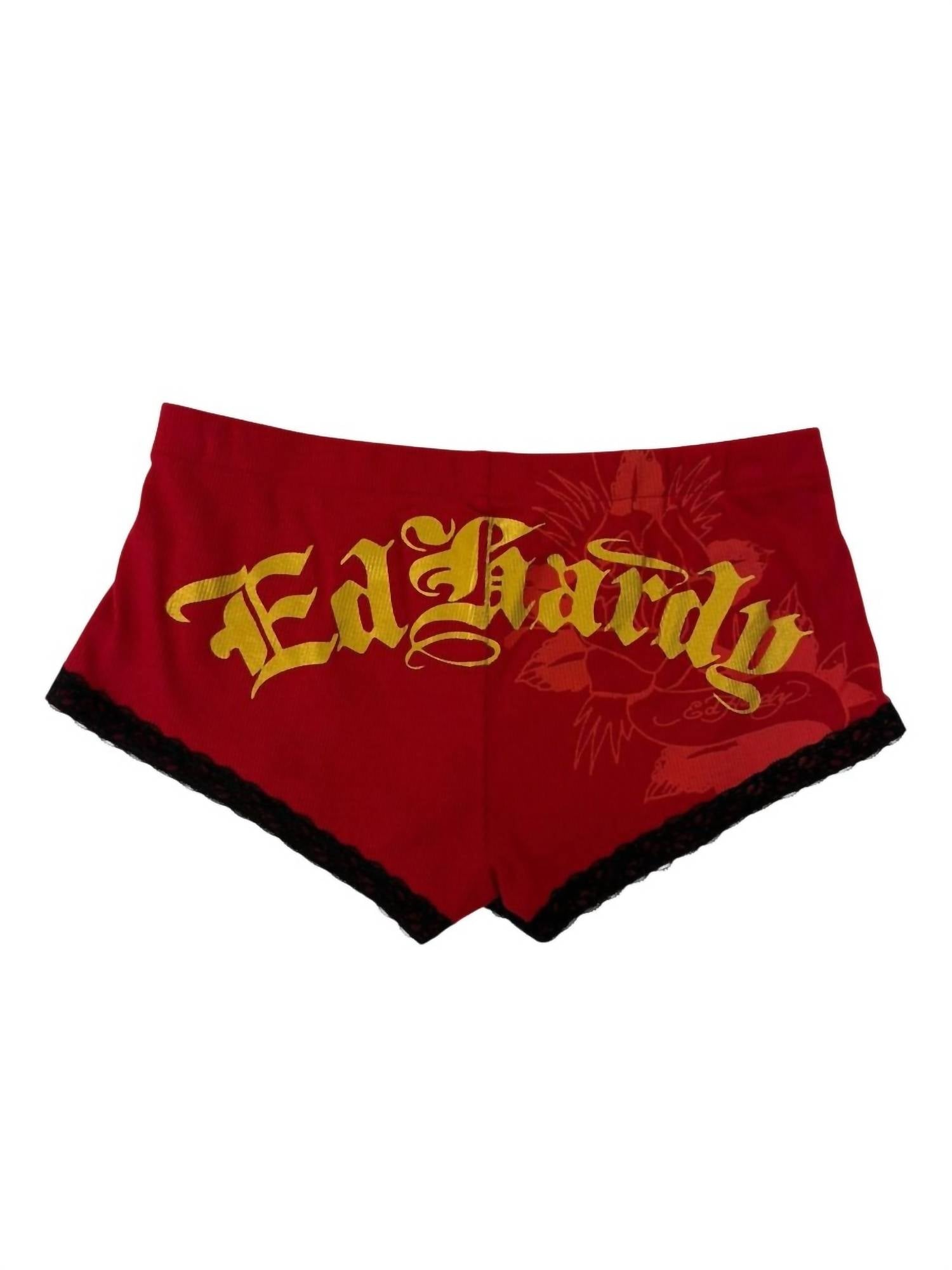 Ed Hardy - Women's Born Free Swallows Cheeky Short