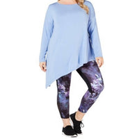 Ideology - Activewear Plus Size Asymmetrical Long Sleeves Top