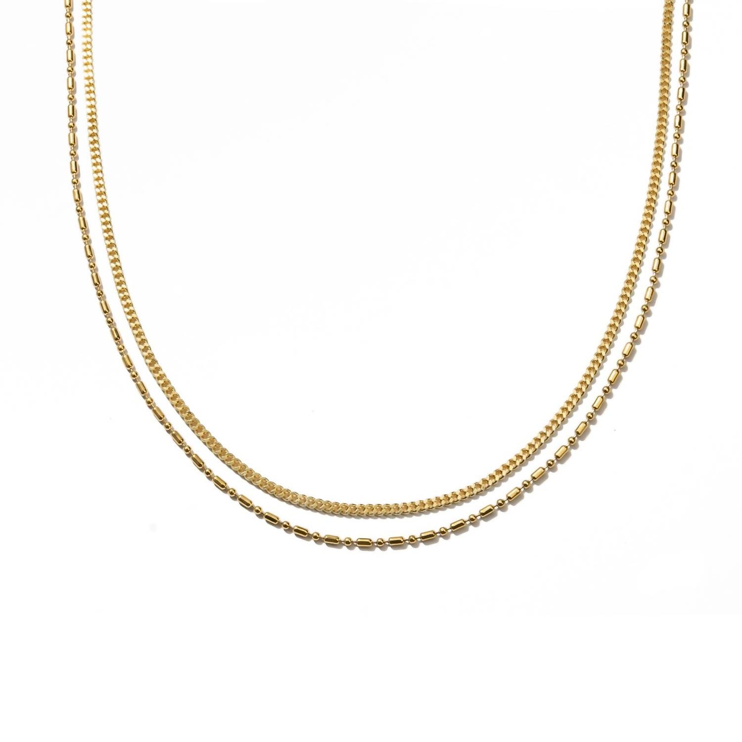 Brenda Grands - Women's Double Barrel Necklace