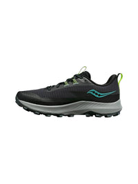 SAUCONY Men's Peregrine 13 Shoes in wood fossil - men's shoe - detail view