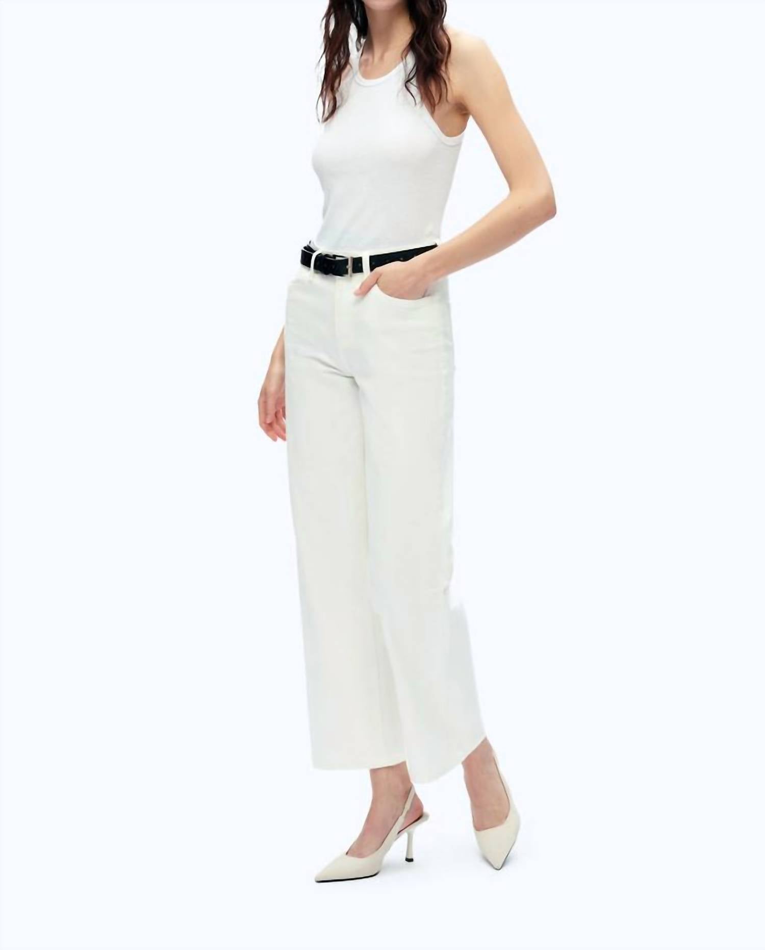 Bayeas - Emma Mid Rise Wide Leg Jean