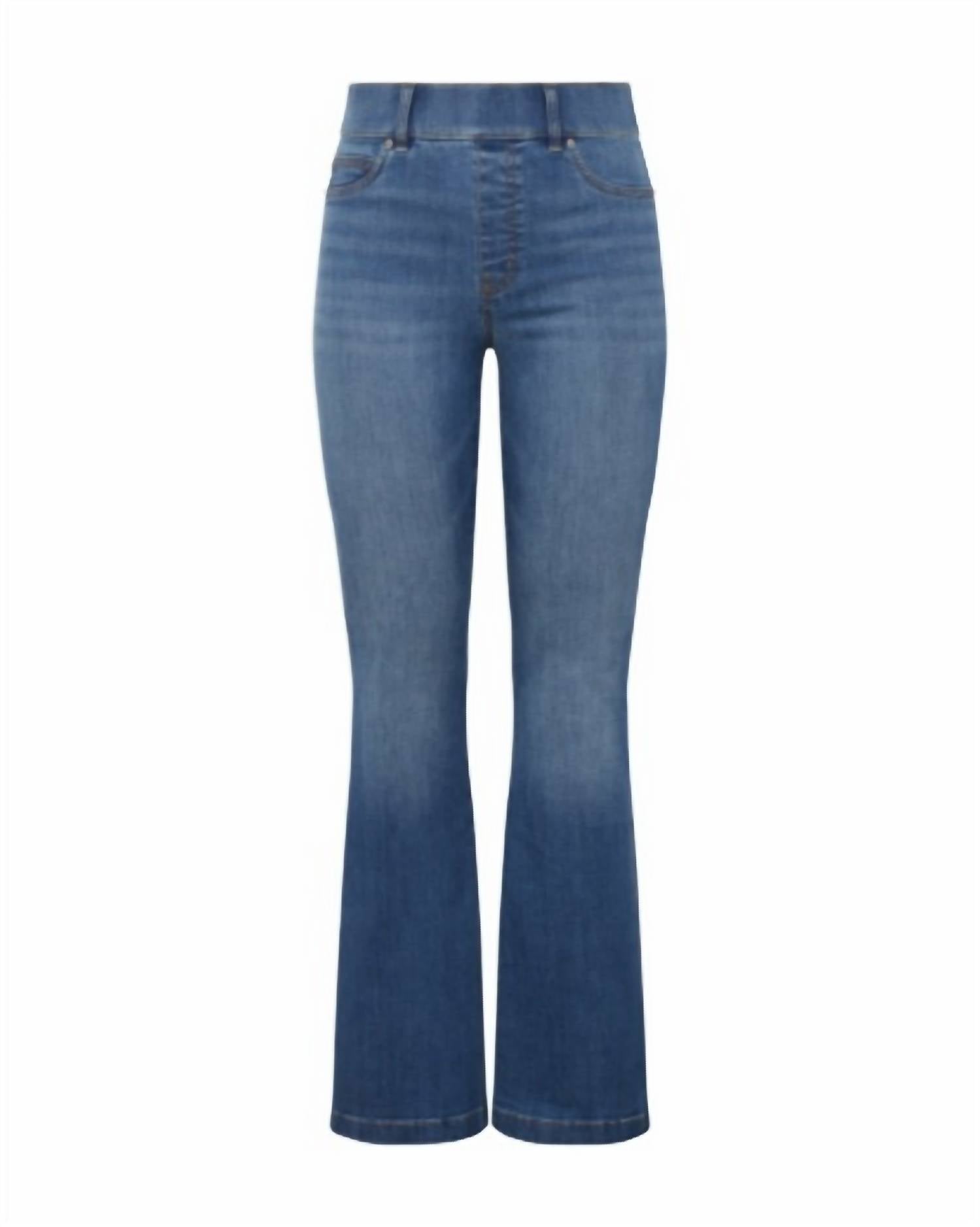 Spanx High-rise Flare Jeans in vintage indigo - women's jeans - view 7